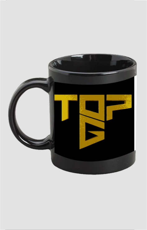 TOP G Printed Black Coffee Mug