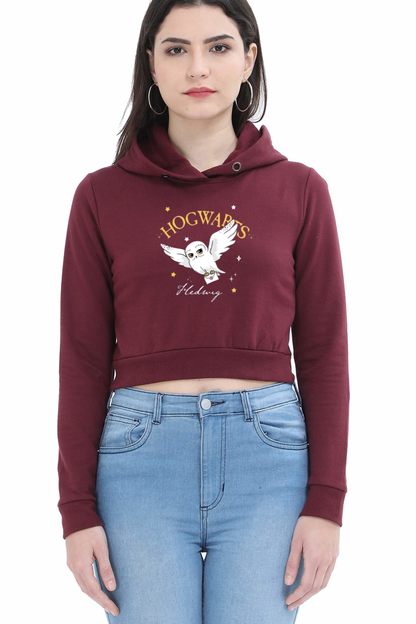 Printed Crop Hoodies For Women