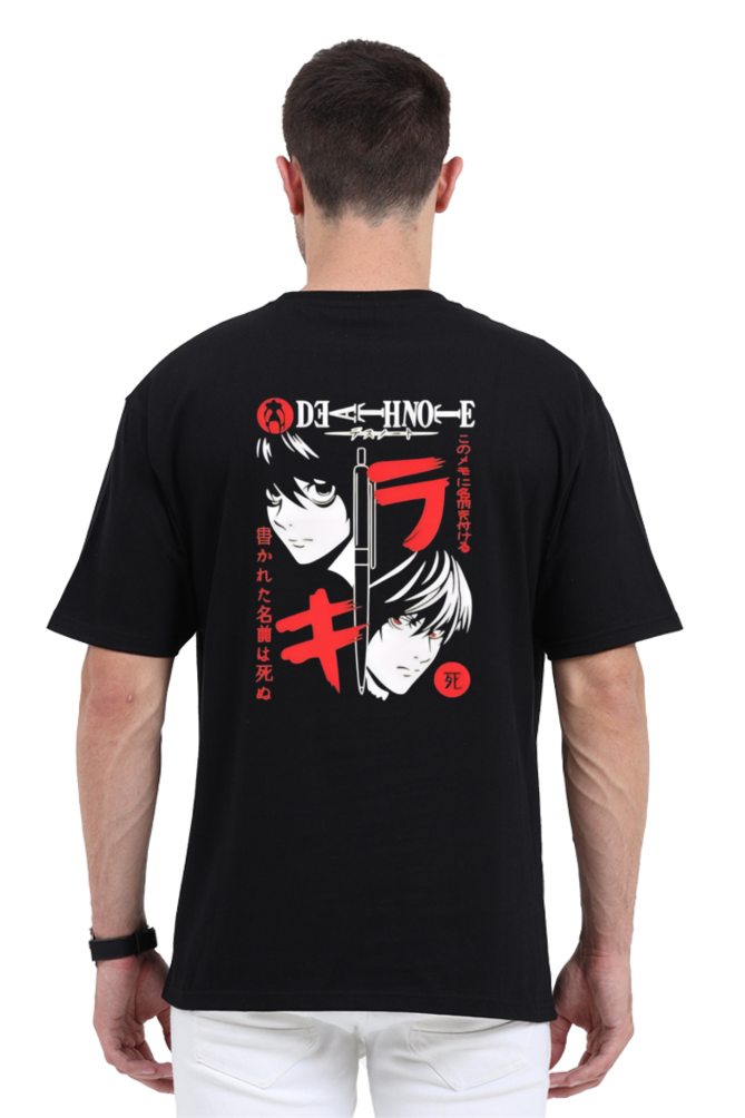 Oversized Standard Deathnote Anime Printed Tshirt