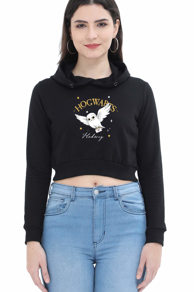 Printed Crop Hoodies For Women