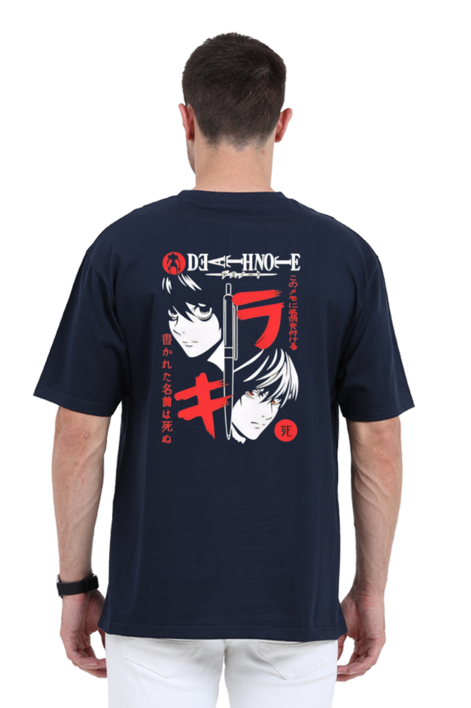 Oversized Standard Deathnote Anime Printed Tshirt